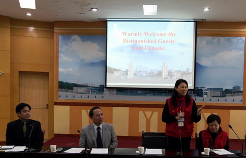 校长甘筱青会见国侨办2014"华文教育校长研习" 的加拿大学员