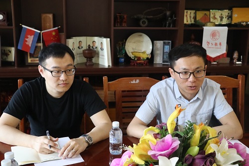项目总管苏文鹏发言会上,双方还就孔子奖学金工作的